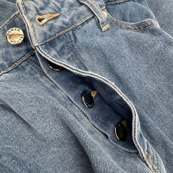 Powerhouse Union Alls Jeans Mens 34 (34x29 ACTUAL) Blue Denim Button Fly 90s VTG - Picture 7 of 8